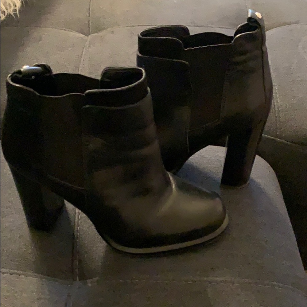 Sam Edelman leather heel booties
